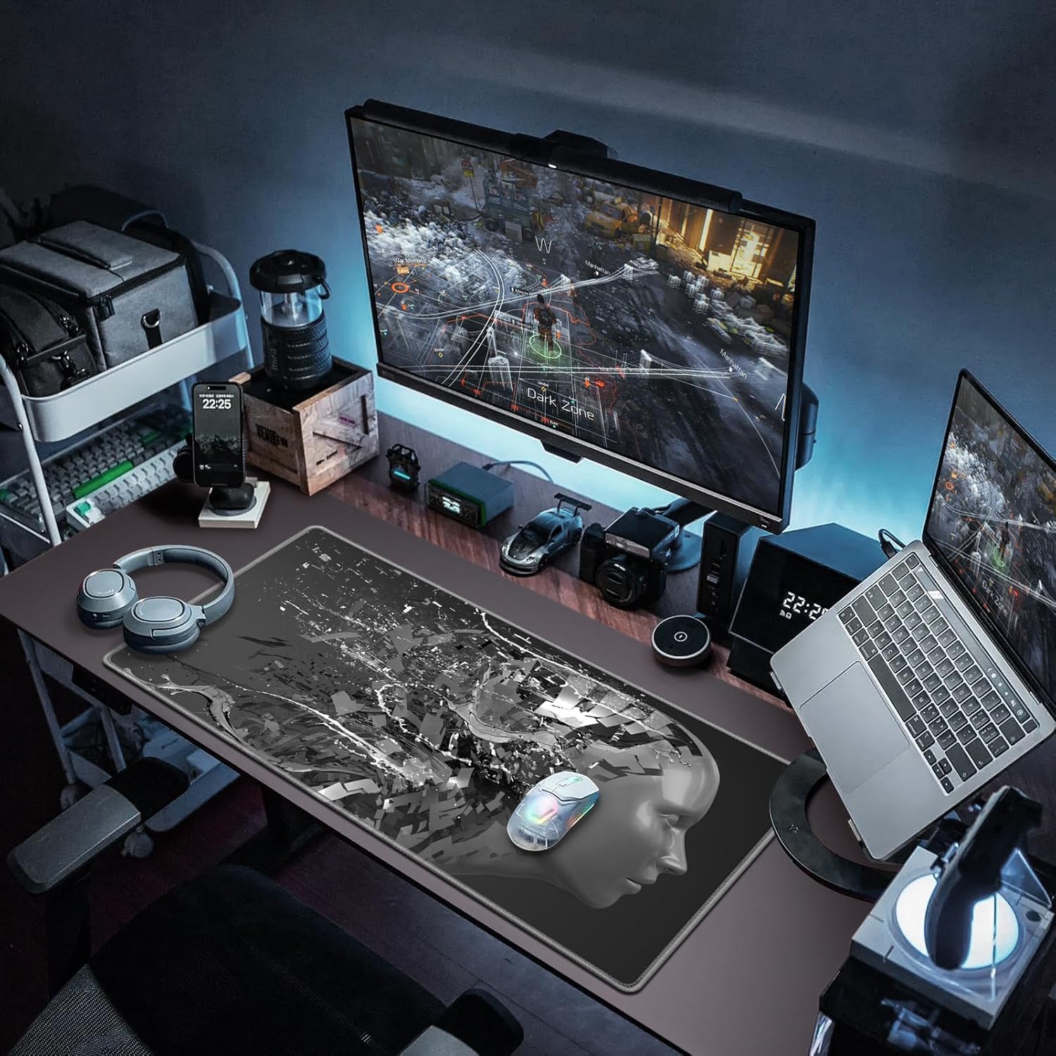 Gaming Mouse Pad, Large Extended Mouse Pad Big Computer Mousepad for Home Office Gaming Work 31.5x15.7inch