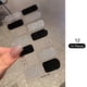 thumbnail image 1 of Pegatinas de uñas sin hornear con diseño de purpurina rosa, adhesivo de Color sólido de estilo francés, cubierta completa, deslizador de tira de uñas, calcomanías de manicura DIY, 1 of 6