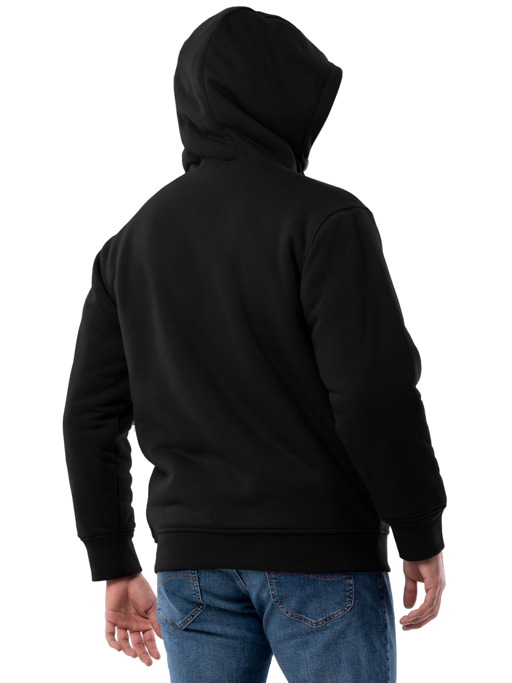 Wrangler Workwear Men's & Big Men's Full Zip Sherpa Lined Hooded Sweatshirt, Sizes S-5XL