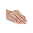 thumbnail image 2 of 3/8 Carat (Ctw H-I, I2-I3) Diamond Halo Engagement Ring in 10K White Gold for Women, 2 of 6