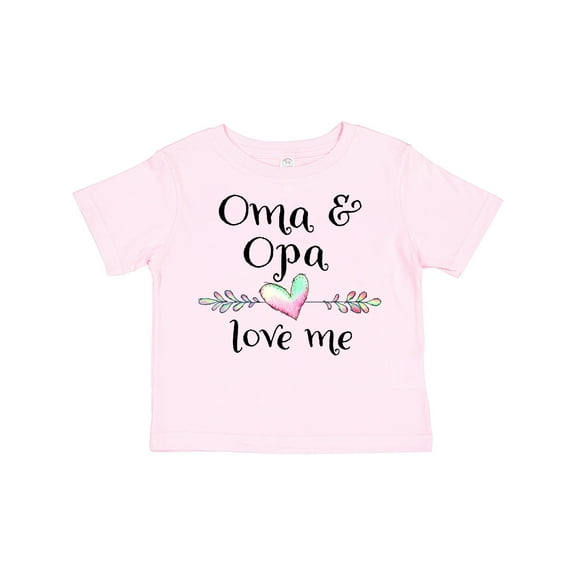 Inktastic Oma and Opa Love Me Heart Grandchild Boys or Girls Toddler T-Shirt