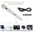 thumbnail image 6 of WandMassager-20VibrationPatterns8PowerfulSpeeds,USBRechargeableHandheldPersonalBodyMassagerforMuscleAchesandSportsRecovery, 6 of 6