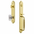 thumbnail image 2 of Grandeur Arc F Grip Single Cylinder Handleset with Baguette Crystal Knob, 2 of 5