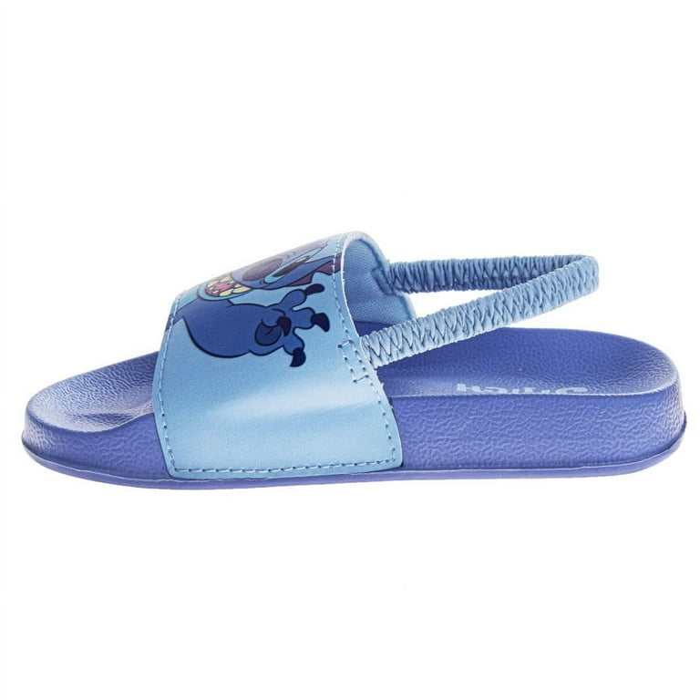 Disney Stitch Girls' Dual Sizes Slide Sandals. (Toddler