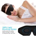 thumbnail image 2 of Contoured Eye Mask Soft Comfort Filled Sleeping Mask Night Blindfold, 2 of 5