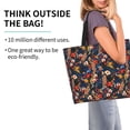 thumbnail image 2 of Balery Vintage Floral Bolsa Tote Estilo Estético con Cremalleras, Bolsa de Hombro, Bolsa de Compras Grande y Plegable, 2 of 8