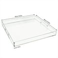 thumbnail image 4 of Clear Acrylic Square Serving Tray,Transparent Serving Tray with Handles, 4 of 11