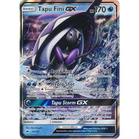 Pokemon Burning Shadows Tapu Fini-GX #39