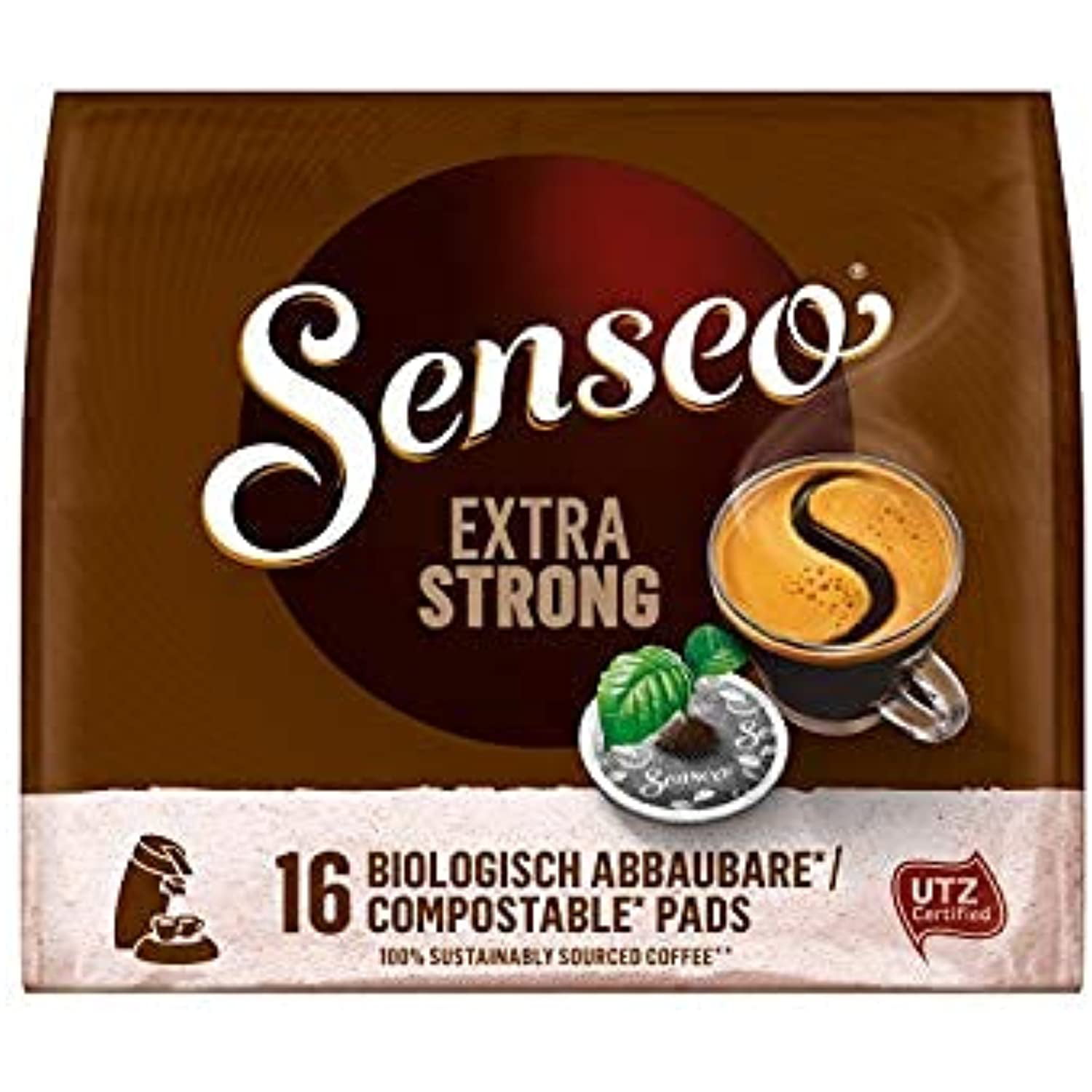 Senseo Extra Strong Dark Roast Coffee Pods, 16 Count (Pack Of 5) Single  Serve Coffee Pods Bulk Pack For Senseo Coffee Machine Compostable Coffee  Pods For Hot Or Iced Coffee,