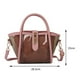 thumbnail image 5 of Bolso de hombro femenino de PVC, bolsos portátiles para mujer para el ocio diario (rosa), 5 of 9