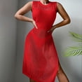 thumbnail image 2 of Daiosportswear Crochet Cover Ups for Swimwear Women Hollow Out Swimsuit Coverup Backless Bikini Beach Dress,Cover-Up for Women Red 6(Free Size), 2 of 5