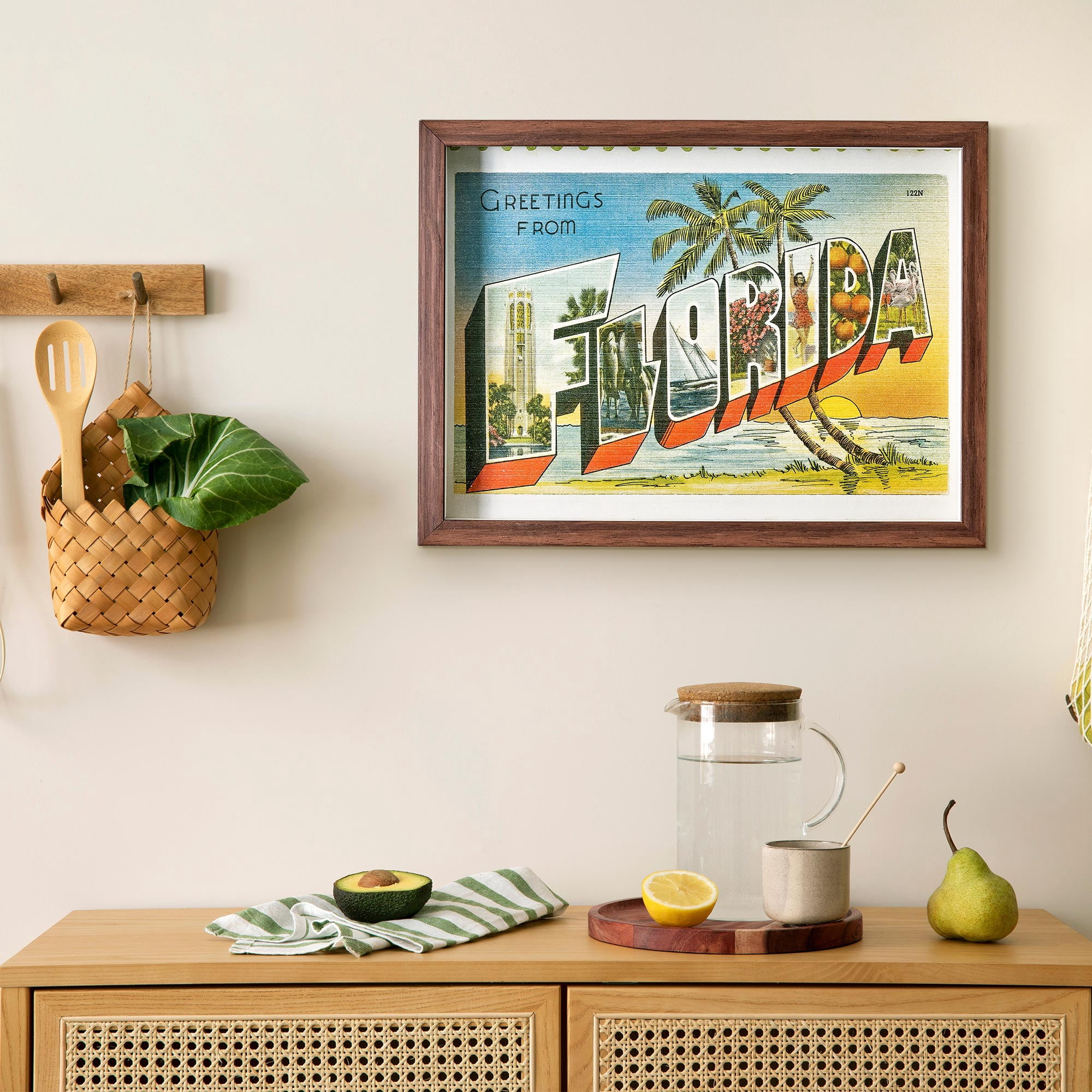 Crystal Art Gallery Florida 24"x18" Framed Print