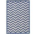 thumbnail image 2 of Linon RUG-SH0323 2 x 3 ft. Silhouette Chevron Indoor Area Rug - Navy, 2 of 3