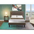 thumbnail image 2 of East West Furniture 2-piece Wood Full Bedroom Set in Dark Khaki Brown, 2 of 7
