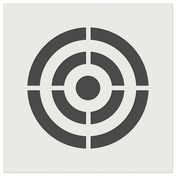Bullseye Target DIY Cookie Wall Craft Stencil - 5.5 Inch