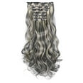 thumbnail image 2 of Fashion Hair Long Clip-in Hair Extensions - Full Head Curly Wig, No-Trace Clip-in Hair Pieces, Heat-Resistant, Soft & Silky, Easy to Apply, 50cm Long Makeup Organizers, 2 of 3