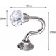 thumbnail image 4 of piezas de ganchos clásicos de cristal para sujetar cortinas con borlas de metal montadas en pedestal, 4 of 5