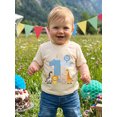 thumbnail image 4 of Miaouyo Baby First Birthday T Shirt Cute Animal Print Short Sleeve Round Neck Tops, 4 of 9