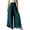 Green wide leg palazzo pants a1, variant on Cagogo Women's High Waisted Palazzo Pants Flowy Casual Long Trousers Summer Travel Beach Lounge Wide Leg Elastic Waist Cropped Bloomer Fashion, Green 2XL