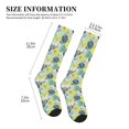 thumbnail image 2 of Lsque Shell Clam Pattern Sport Compression Socks for Men & Women 15-20 mmHg Knee High Nurse Pregnant Running Medical and Travel Athletic, 2 of 6