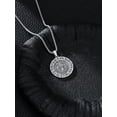 thumbnail image 3 of Wolf Necklace for Men 925 Sterling Silver Viking Wolf Pendant Necklace Norse Witcher Medallion Pagan Jewelry Viking Gifts, 3 of 10
