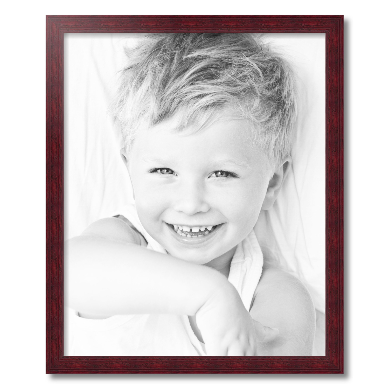 ArtToFrames 4x7 inch White Picture Frame, White Wood Poster Frame (4332)