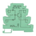 thumbnail image 2 of Module Relais PLC, 6.2mm Largeur Jaune LED Indication Photoélectrique Couplage Module Relais Brancher Pontage 3-48V pour les Contrôles Industriels, 2 of 8