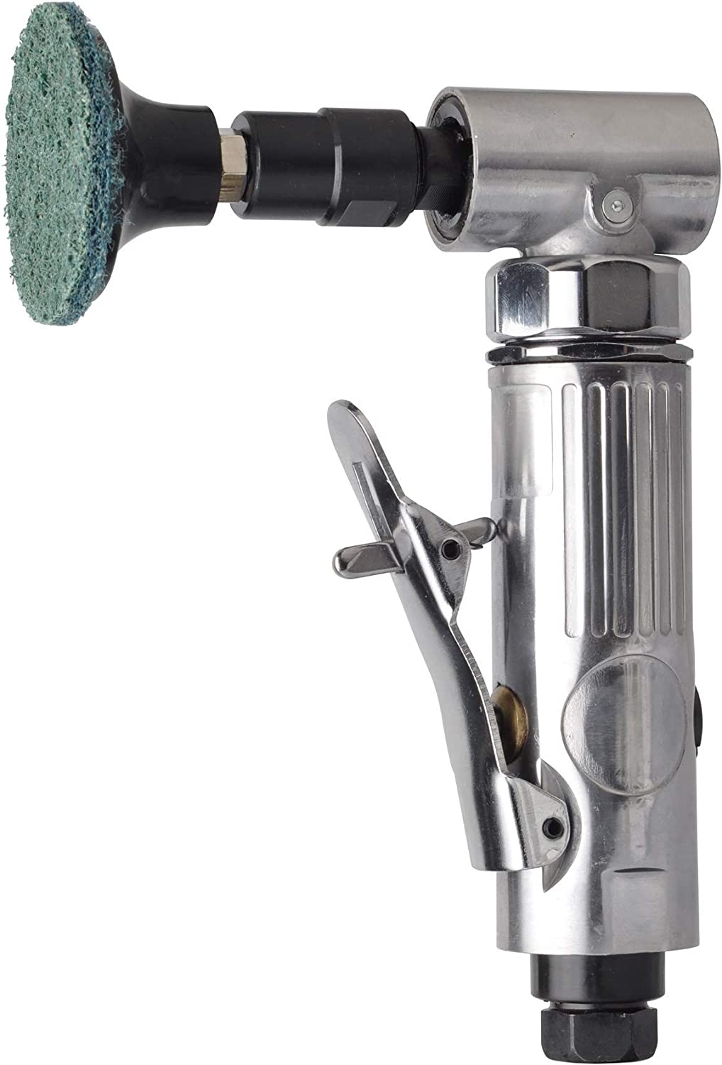 1/4 Inch Angle Air Die Grinder with 22 Pcs 2-Inch Roll Lock Sanding Discs Polished Color Angle Pneumatic Die Grinder Air Die Grinder Kit