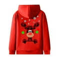 thumbnail image 4 of WILLBEST Sudadera Navideña para Mujer, Cuello Redondo, con Renos y Copos de Nieve Sudadera con Cremallera X-Grande, 4 of 4