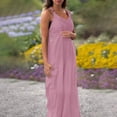 thumbnail image 4 of GILIGEGE Baggy Overalls for Women Loose Fit Wide Leg Jumpsuits with Pockets Casual Oversized Rompers Long Cargo Pants 2025 Overalls for Casual Sleeveless Suspender Jumpsuits V Neck Loose Rompers, 4 of 6
