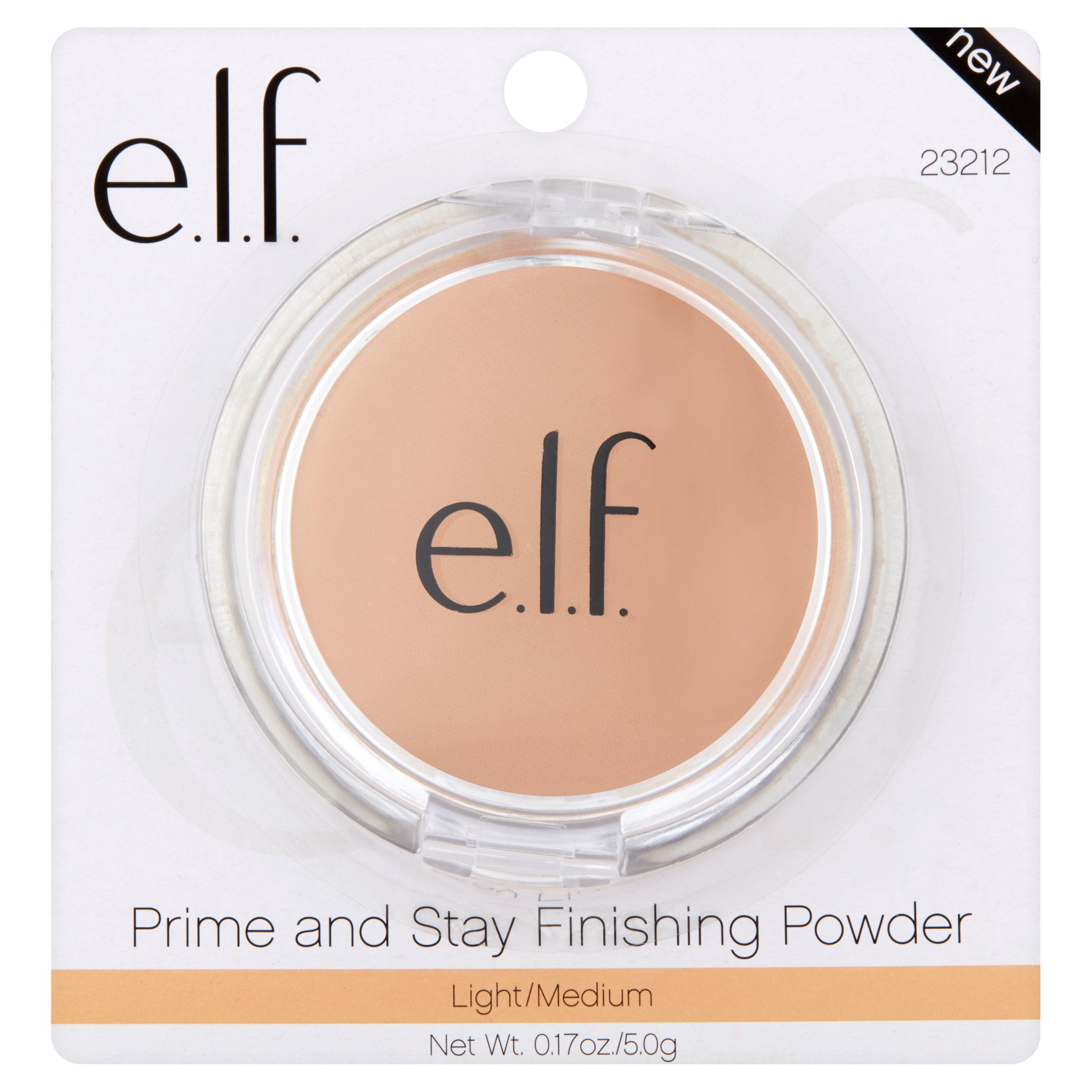 e.l.f. Prime & Stay Finishing Pressed Powder - Light/Medium - 0.17oz
