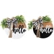thumbnail image 1 of Door Welcome Sign Round Hello Wooden Door Sign Farmhouse Front Porch, 1 of 5