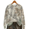 thumbnail image 5 of Uootdi Women's Camo Printed Maple-Leaf Print Long Sleeve Sweatshirt Loose Fit Round Neck Pullover Shirt Comfortable Art Th Gift emed Social Events, 5 of 9