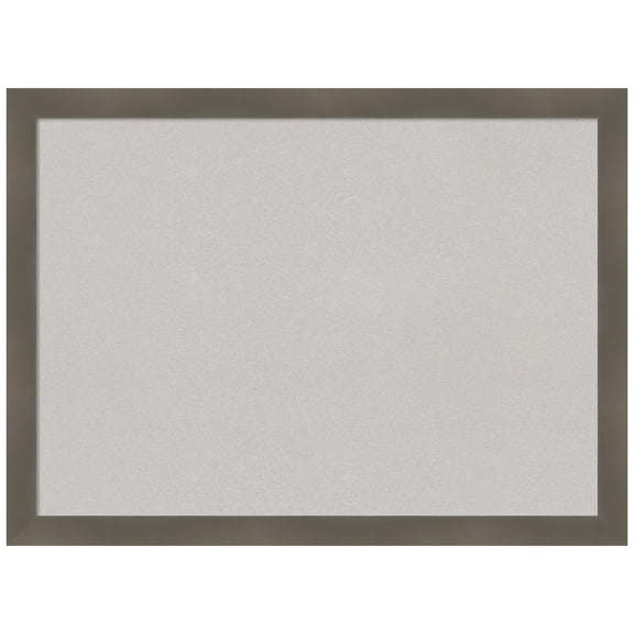 Amanti Art Grey Cork Board Wood Framed Edwin Clay Grey Bulletin Board 30 in. x 22 in.