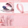 thumbnail image 2 of Rirool Large Capacity Pencil Case with Initial Letter, Expandable Pencil Pouch with Zipper, Cute Aesthetic Pen Bag for School Supplies, Kids Teen Girls Adults Pink, 2 of 5