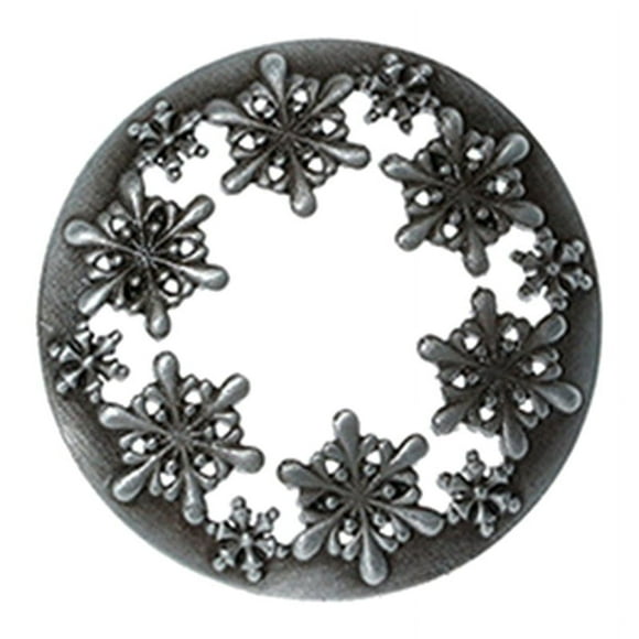 Candle Toppers Scented Candles Cover,Candles Gifts for Women,Help Jar Candles Melt Evenly Snowflake Silver 7.8cm