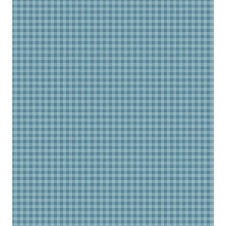 Gingham Check Blue Fabric