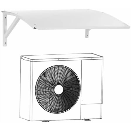 Air Conditioner Cover Outdoor AC Unit Covers, Patio Awning Canopy UV Rain Snow Protection Sheet, Galvanised Steel Heavy Awning Heat Pump Cover$$Garden & Patio