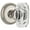 Polished Nickel, variant on Grandeur Newbcc_Psg_238_Cs Baguette Crystal Solid Brass Passage Door Knob Set - Brass
