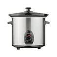 thumbnail image 2 of Brentwood Appliances Quart Slow Cooker Stainless Steel with Removeable Pot Tempered Lid, 2 of 18