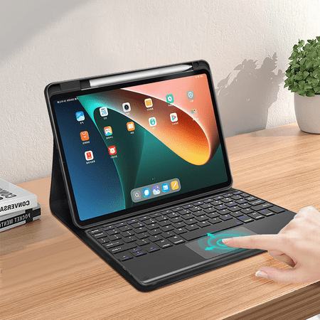 Keyboard Case for Xiaomi Mi Pad 5 Pro Keyboard Case Tablet Cover for Xiaomi Pad 6 Pro Redmi Pad Wireless Bluetooth Keyboard Case
