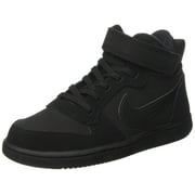 Nike 870026-001: Court Borough Black/Black Little Kids Mid Hi Trainers (1.5 M US Little Kid)