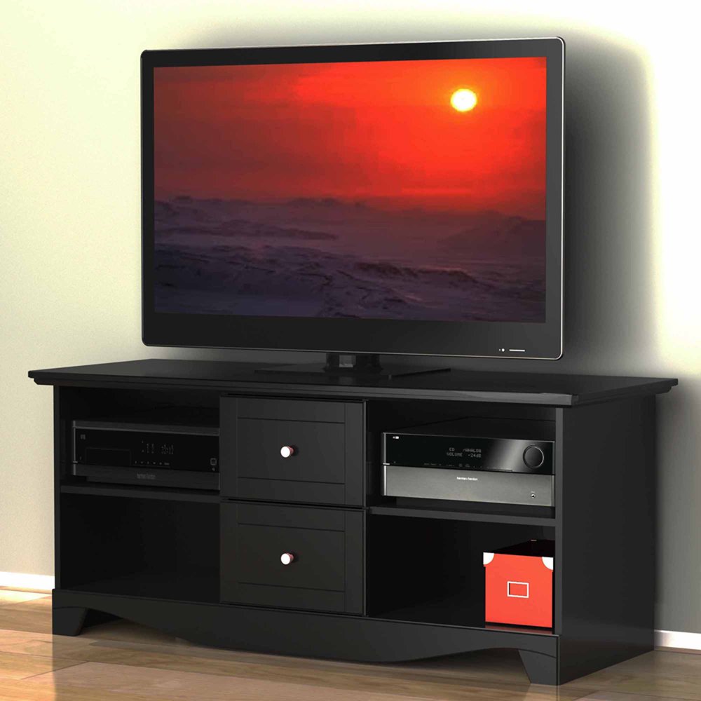 Visions Black TV Stand, for TVs up to 60"