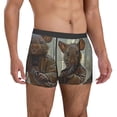 thumbnail image 4 of Salouo Steampunk Space Mice Warriors Print Men's Boxer Briefs,Breathable Underwear Elastic Waistband Briefs for Men -Small, 4 of 8