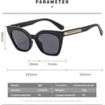 thumbnail image 4 of Lunettes de Soleil Décoratives Rétro de Rue Cadre Rond Hommes et Femmes pour Vacances en Plein Air Plage (Couleur : C, Taille : Medium), 4 of 4
