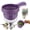 D, variant on Small Fruit Colander and Dual Layer Draining Basket with Handle, Vegetable Strainer Washer for Berries Tomatoes, Kitchen Rinser Container Bowl for Washing and Draining