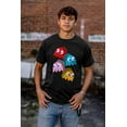 thumbnail image 5 of PACMAN Arcade Game Pixelated Ghosts Men's Graphic T Shirt Tees Brisco Brands S, 5 of 6