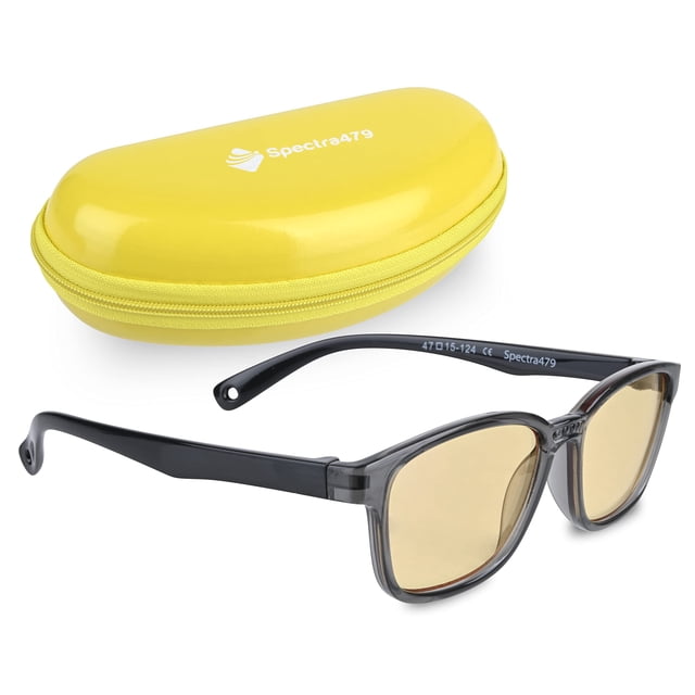 Gafas Spectra479 para Niños con Filtro de Luz Azul - Gafas para Computadora para Niños y Niñas, Diseño Duradero y Ligero que Reduce la Fatiga Visual y Dolores de Cabeza (Uso Diurno)