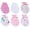 6 Pairs/G46, variant on RATIVE Organic Cotton No-Scratch Baby Mittens for Newborn Girls, 0-6 Months, 6 Pairs, g46