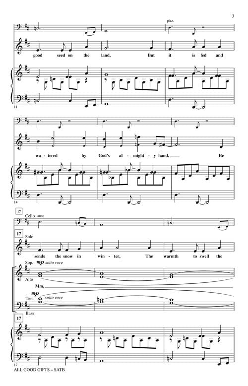 Hal Leonard All Good Gifts (from Godspell) ShowTrax CD Arranged by John Leavitt